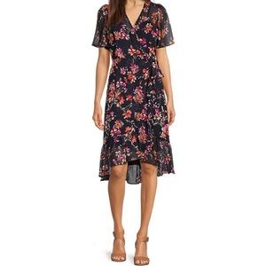 Floral Calvin Klein wrap dress. Never worn.